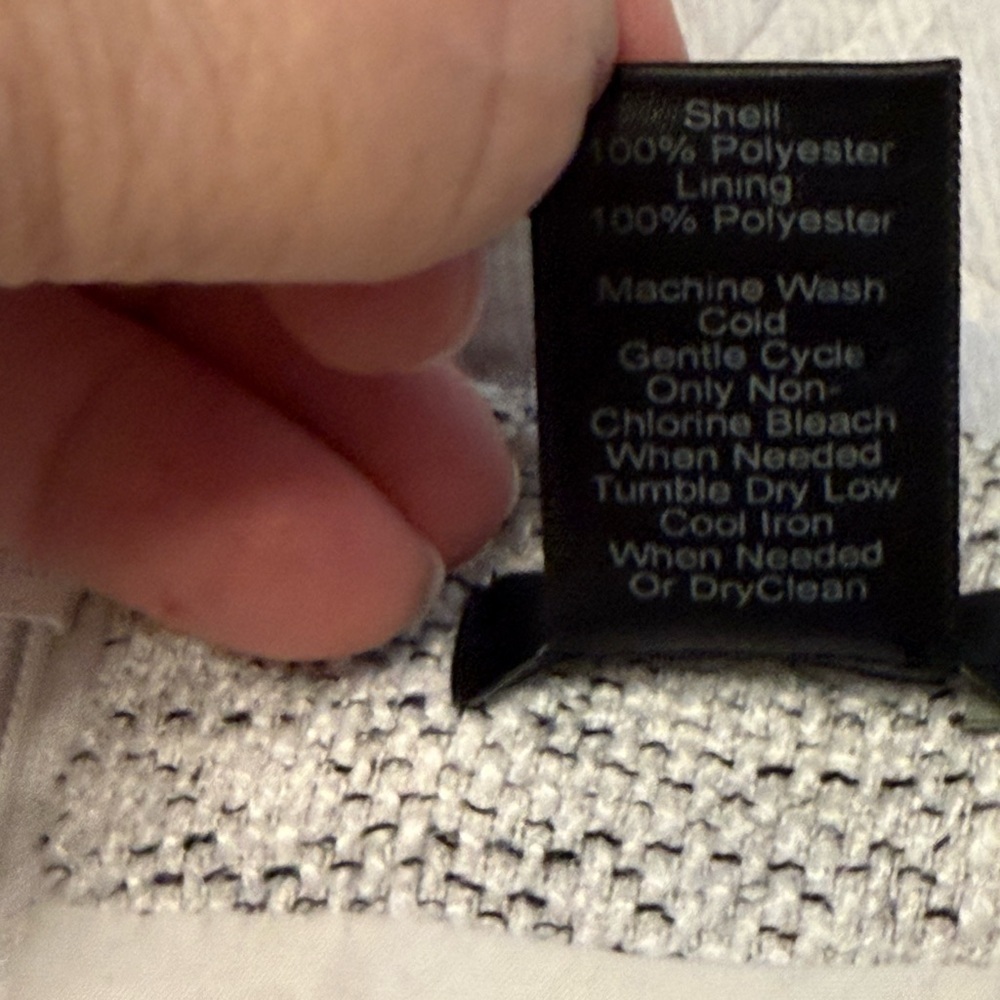 Ann Taylor Factory Gray Tweed style Mini Skirt Gray 2 - Picture 6 of 7